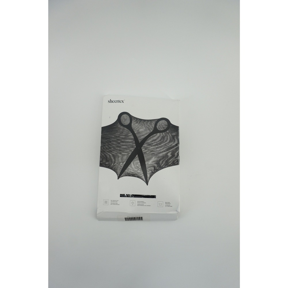 NEW Sheertex Control Top Sheer Rip-Resist Tights Durable Hosiery Black 2XL